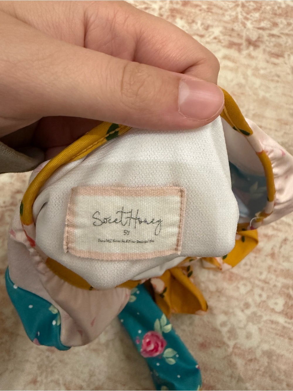 Sweet Honey 5T Leotard Floral Girls Dance Gymnastics - Picture 3 of 3